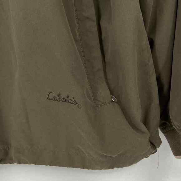 Cabela’s Women's Windcrest Jacket Size L Army Olive Green Pullover Lined - Picture 4 of 13